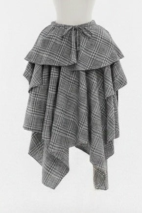 Layered Asymmetrical Handkerchief Skirt