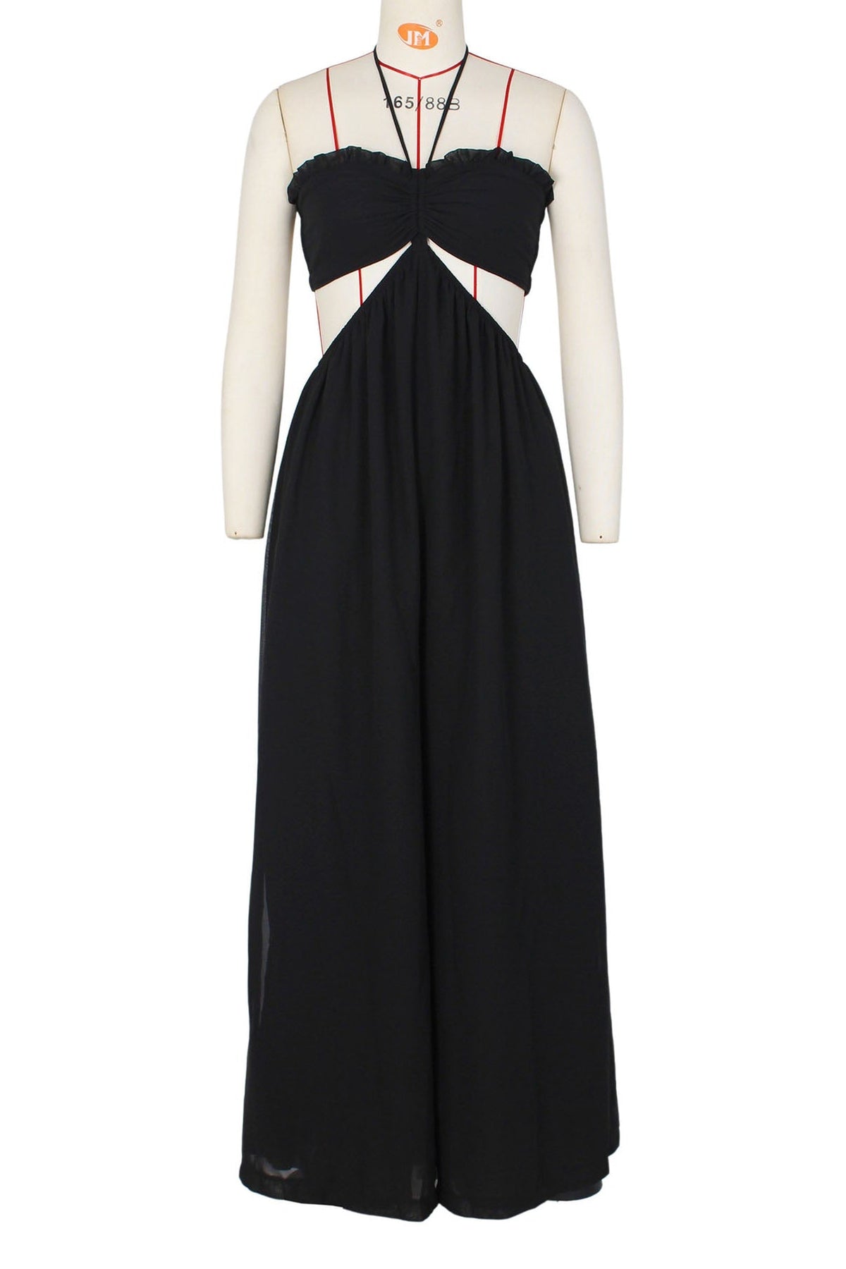 Wide Leg Flared Jumpsuit