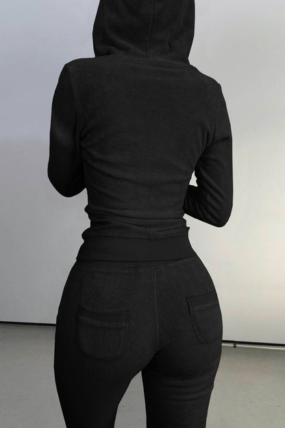 Zip Hoodie, Tank & Pants Three-Piece Lounge Set