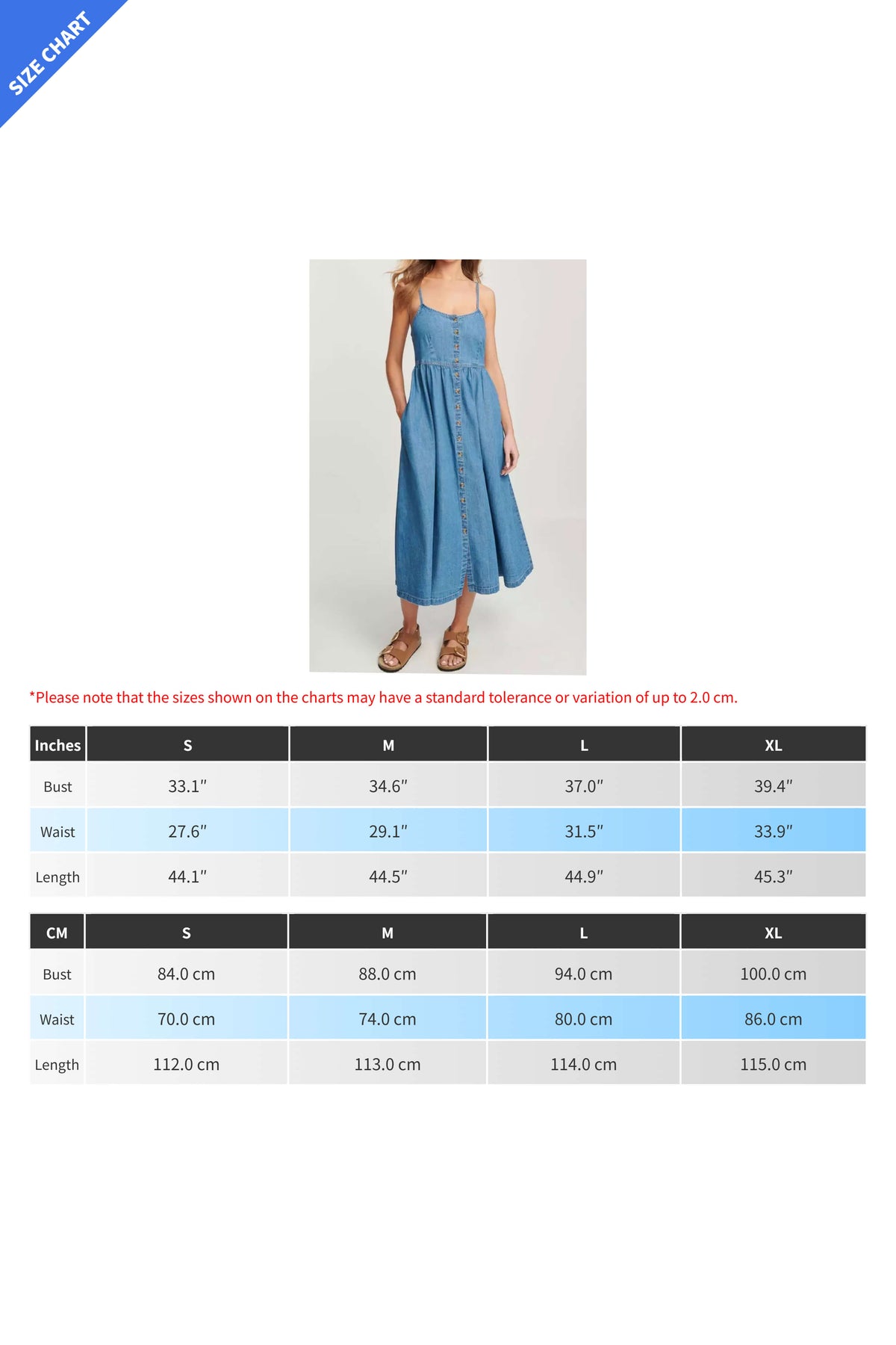 Trendy Denim Spaghetti Strap Dress