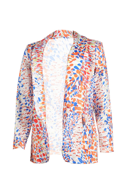 Fitted Long Sleeve Blazer Coat