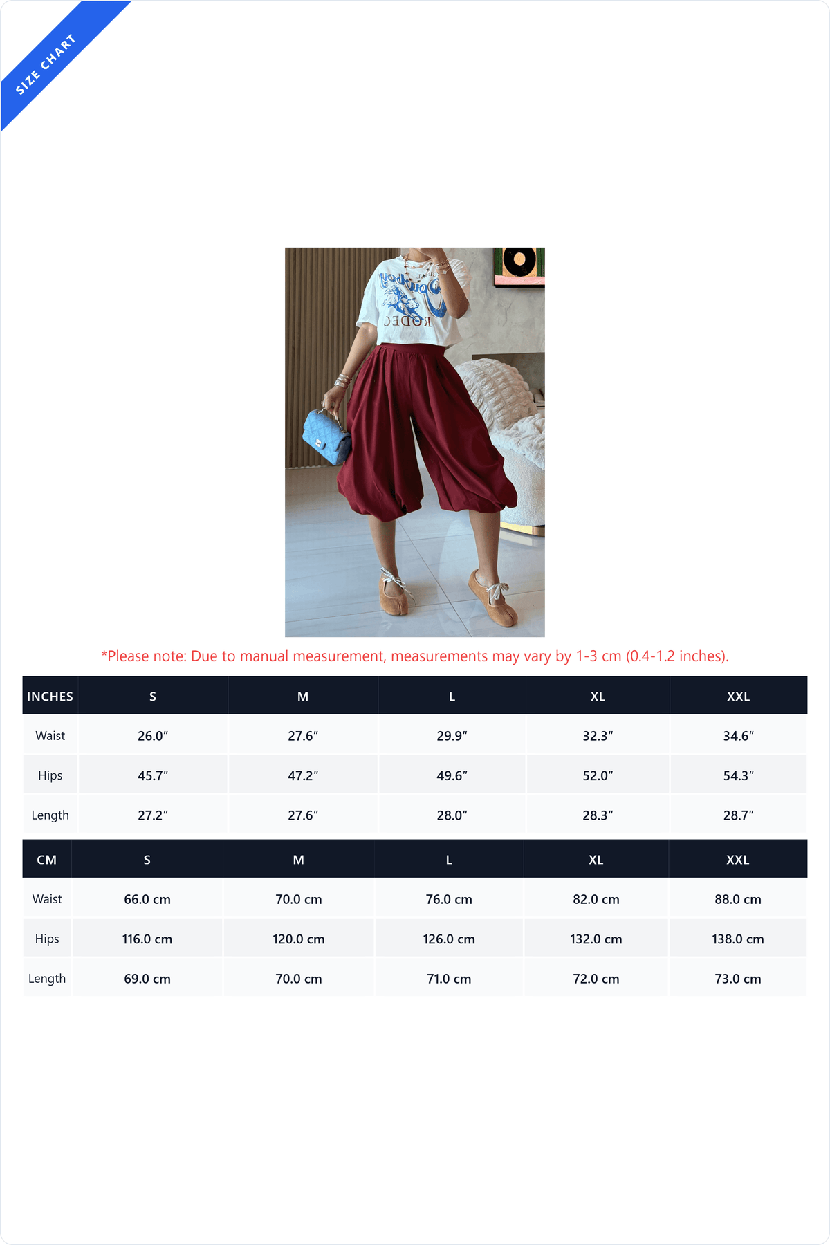 High Waist Pleated Balloon Capri Pants