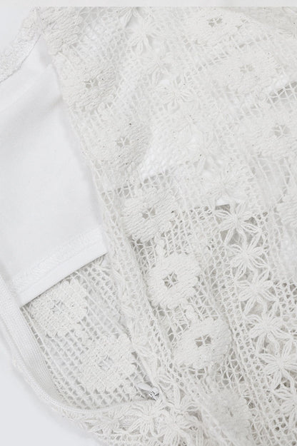 Strapless V-Neck Lace Sheer Bodycon Dress