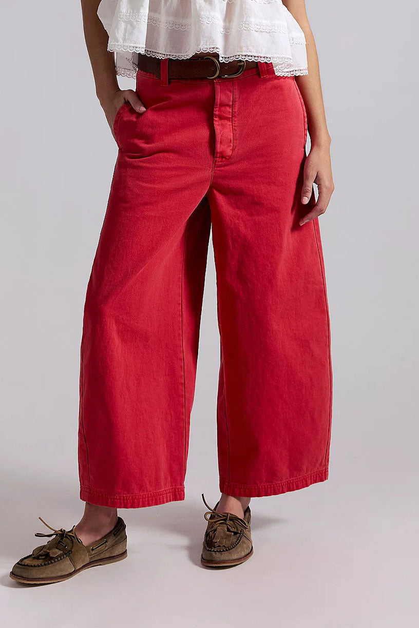 Cropped Wide-Leg Jeans
