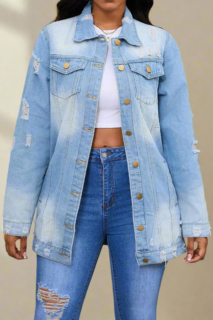 Distressed Denim Jacket