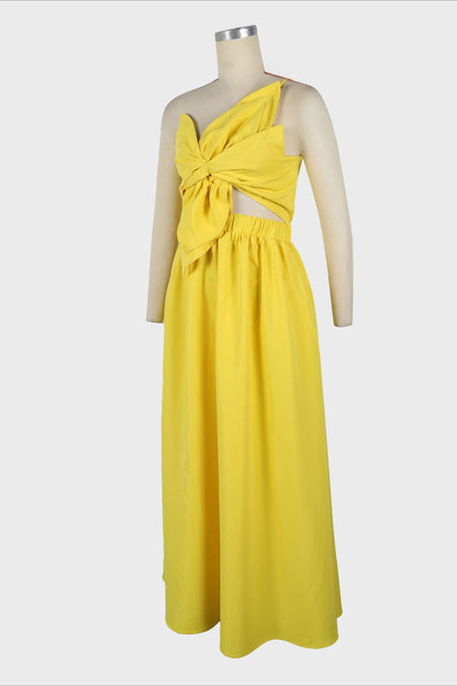 One-Shoulder Midi Dress