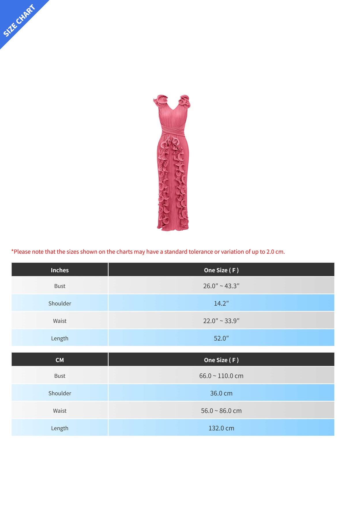 Ruffle 3D Floral V Neck Midi Dress