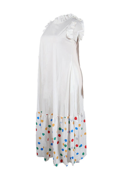 Maxi Dress With Ruffle Sleeve