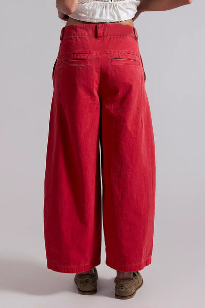 Cropped Wide-Leg Jeans
