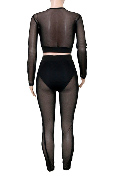 Mesh Two-Piece Set