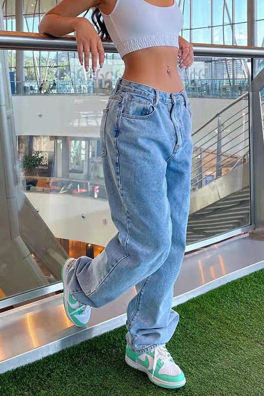 Vintage Loose Washed Jeans