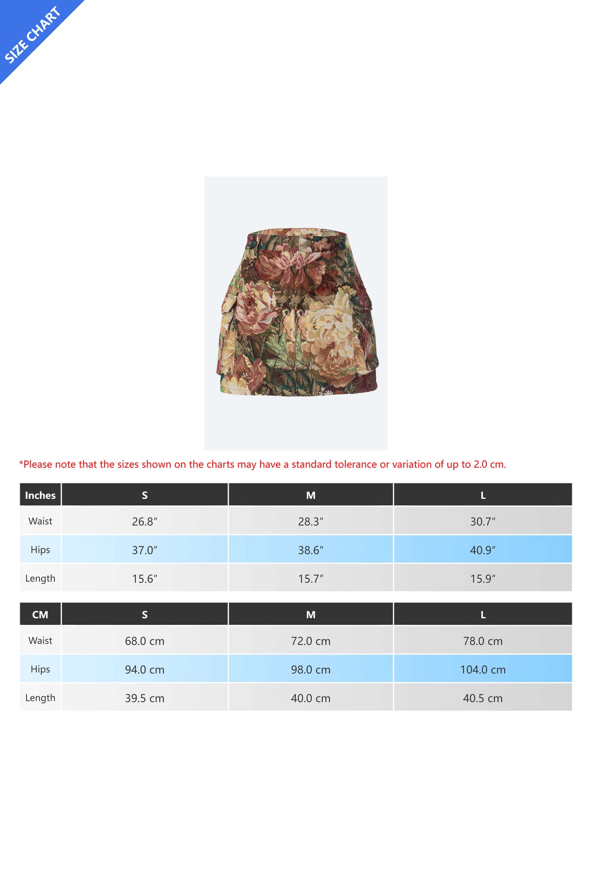 Jacquard Cargo Skirt