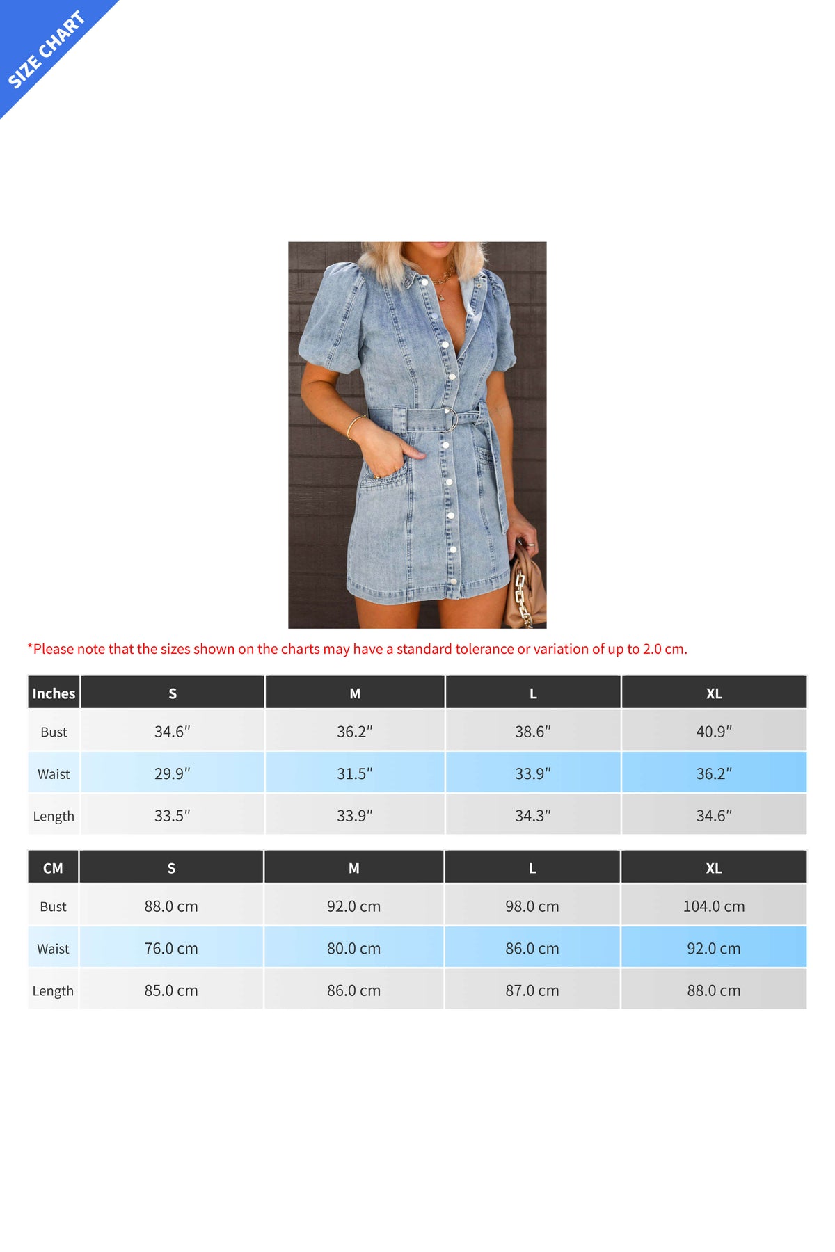 Loose Denim Short Sleeve Dress