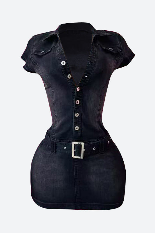 Stretchy Denim Bodycon Dress