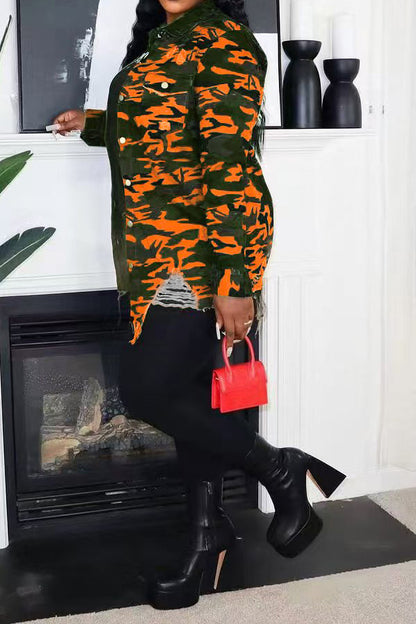 Camo Print Jacket