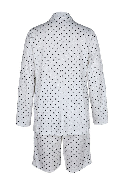 Polka Dot Blazer & Shorts Set