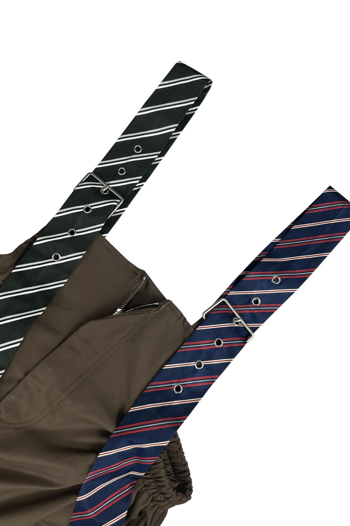 Wide-Leg Cargo Overalls with Buckle Straps
