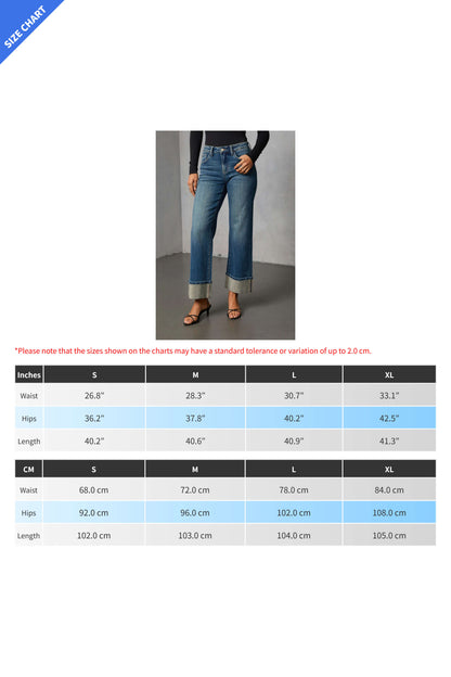 Washed Rhinestone Straight Leg Jeans