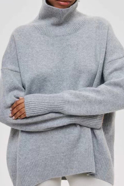 Oversized Knitted Turtleneck Sweater