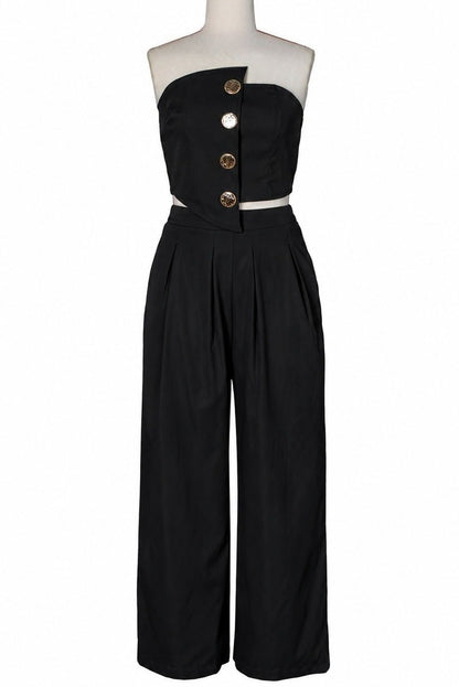 Asymmetrical Bandeau Pant Set