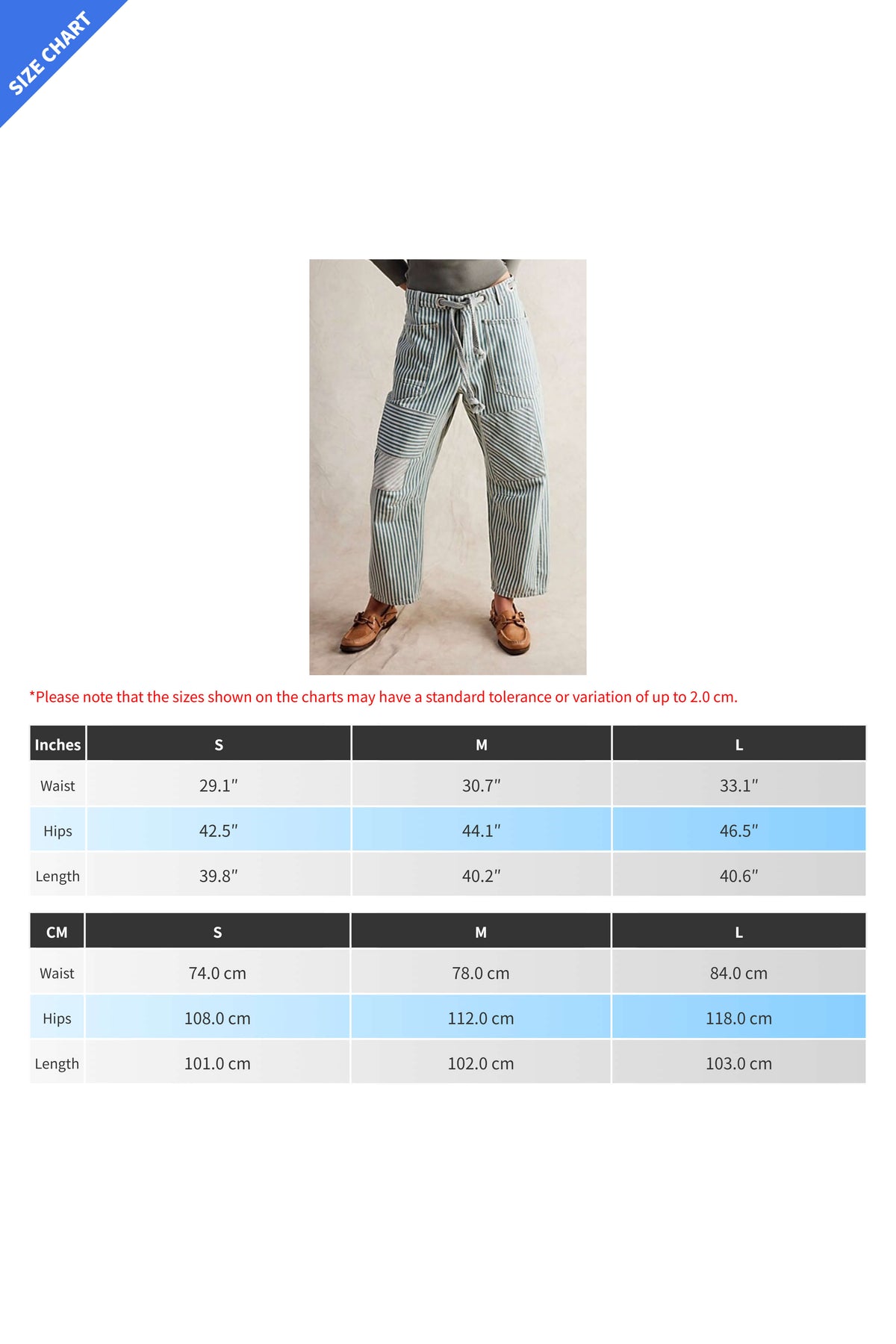 Loose Casual Striped Wide Leg Drawstring Trousers