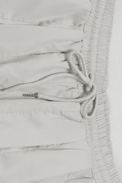 Patchwork Cargo Lantern Jogger Pants