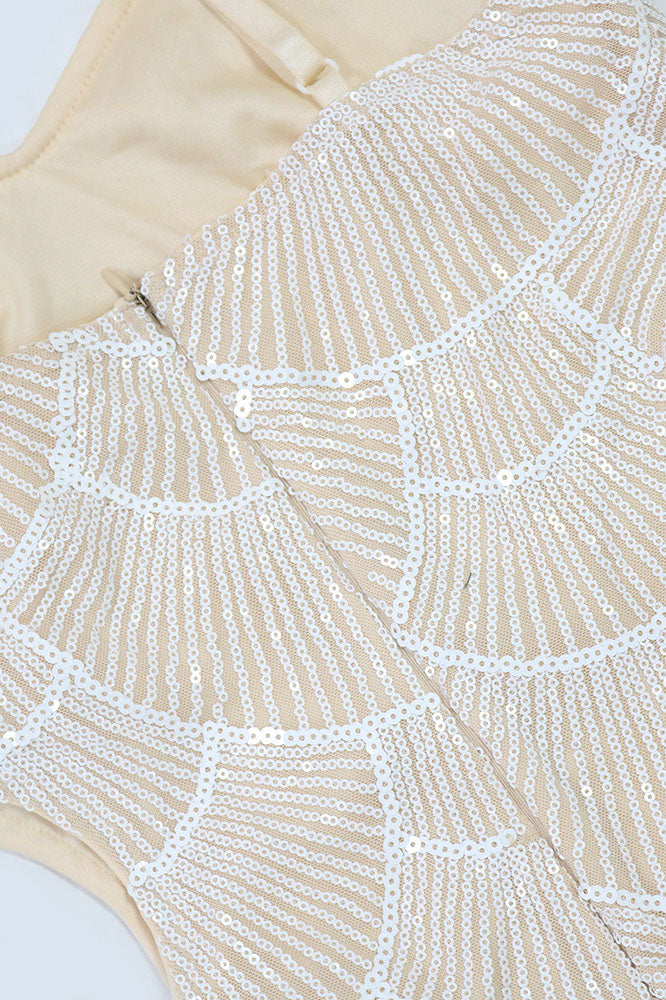 Pearl Sequin Maxi Dress