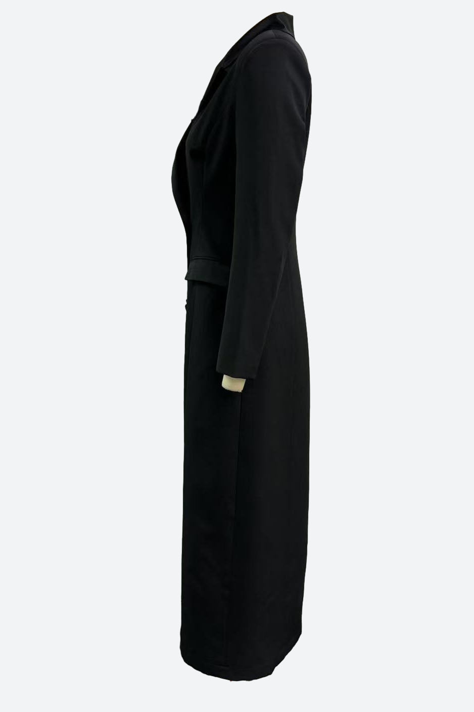 Black Double-Breasted Tuxedo Coat