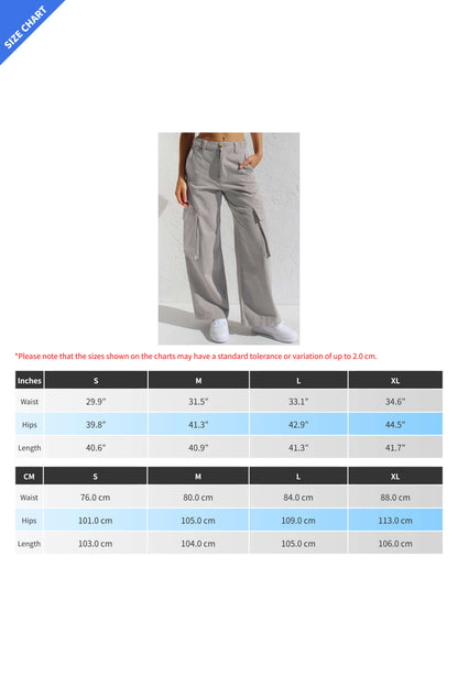Multi Pocket Cargo Style Women’s Denim Pants