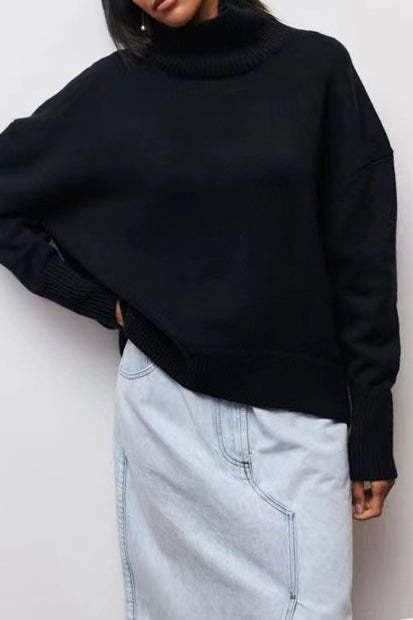 Oversized Knitted Turtleneck Sweater