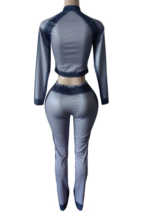 Airbrushed Jacket and Pants Set