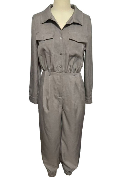 Casual Long Sleeve Jumpsuit