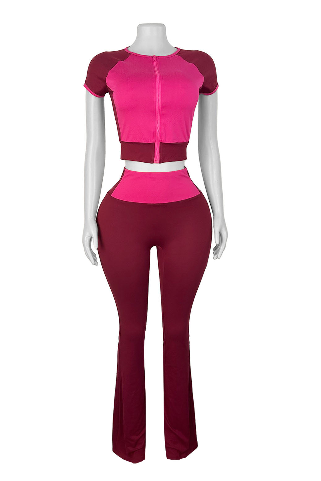 Color Block Flare Set