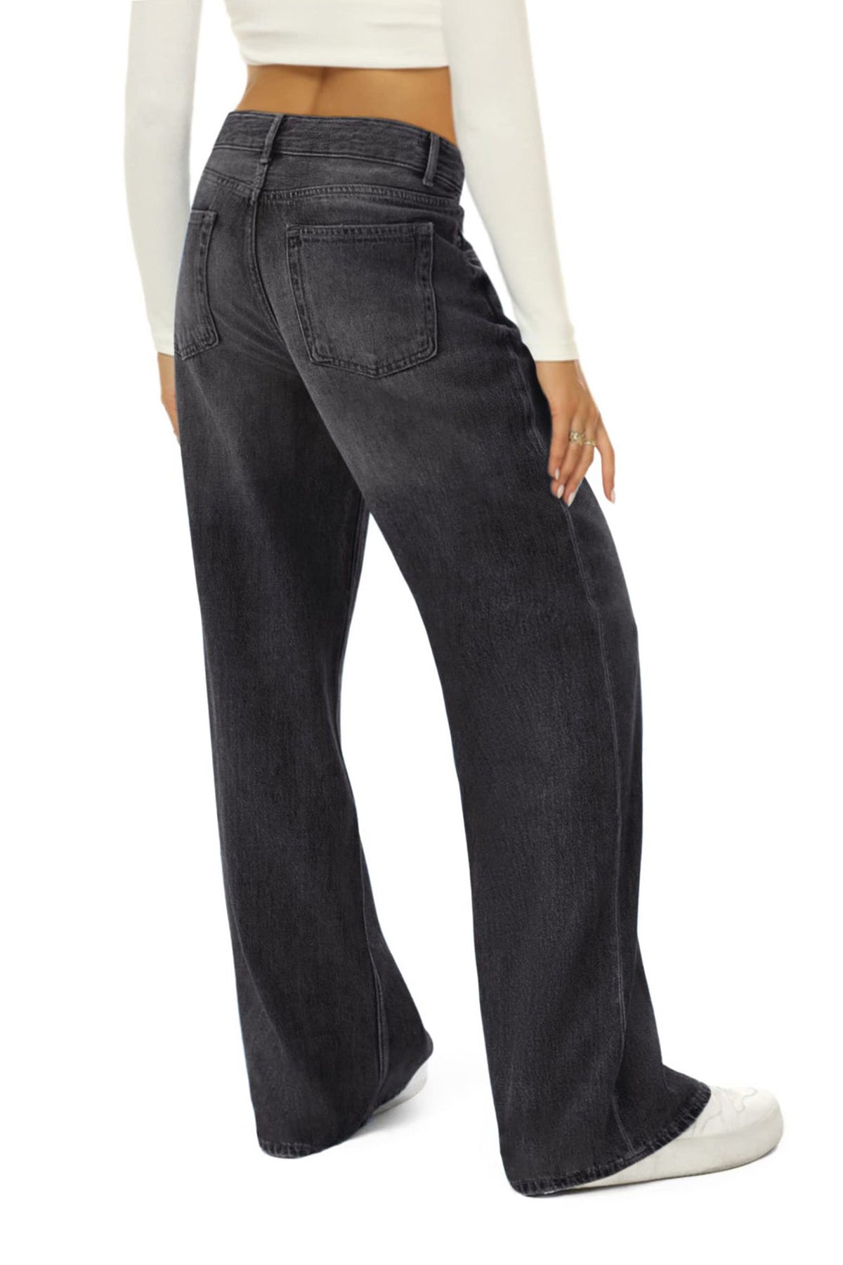 Loose Non-Stretch Wide Leg Jeans