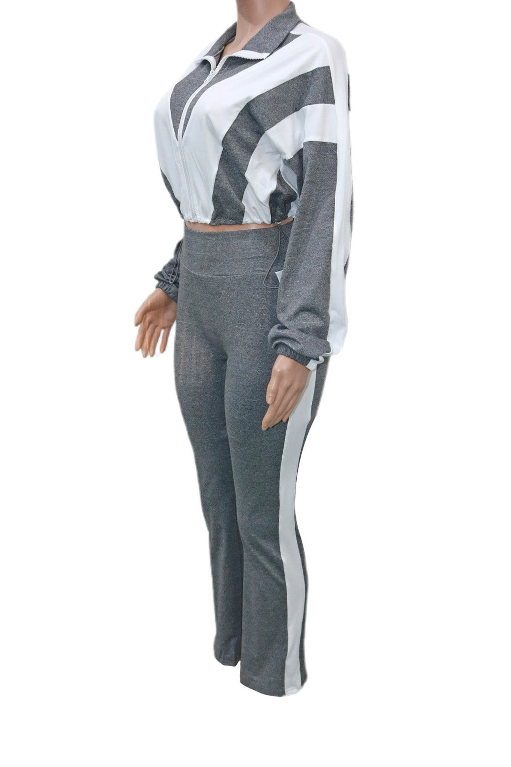Sporty Color Block 2-Piece Tracksuit