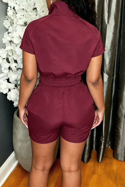 Contrast Piping Zip-Up Track Set