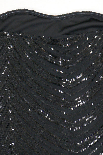 Sequin Strapless Bodycon Mini Dress