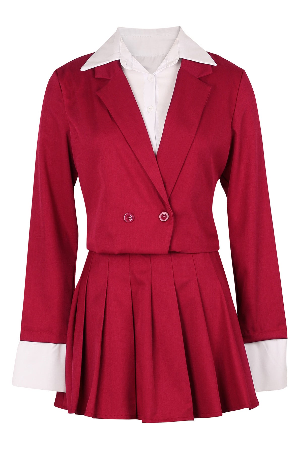 Preppy Chic Blazer & Skirt Set