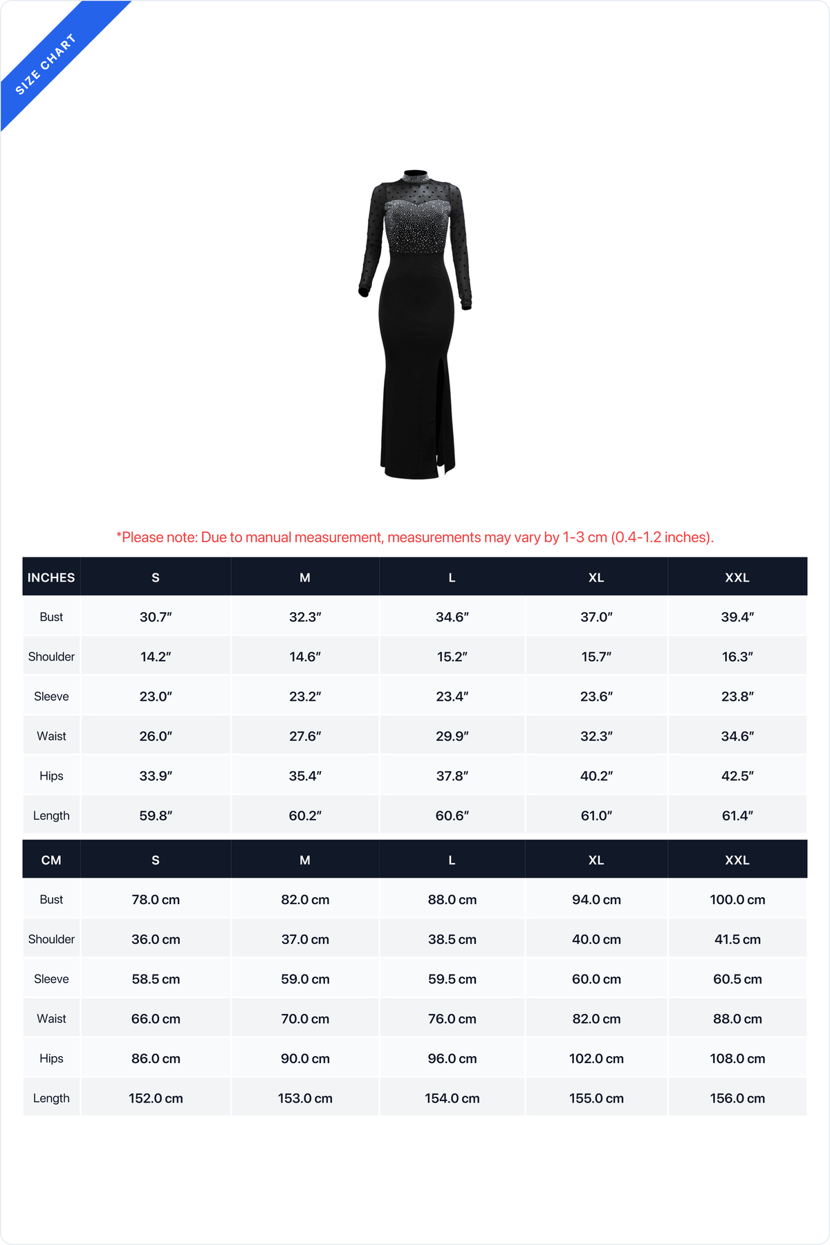 Rhinestone Mesh Sleeve Mermaid Maxi Dress