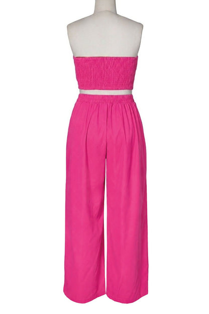 Asymmetrical Bandeau Pant Set