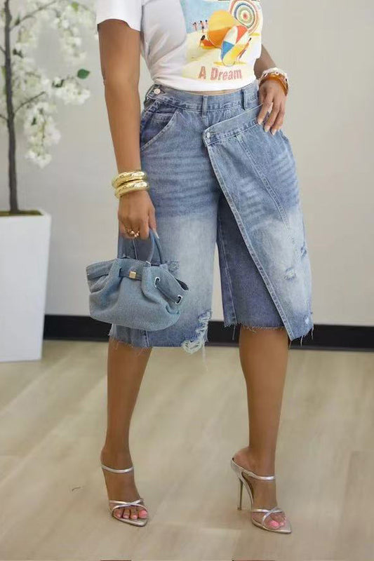 Crossover Asymmetric Skort