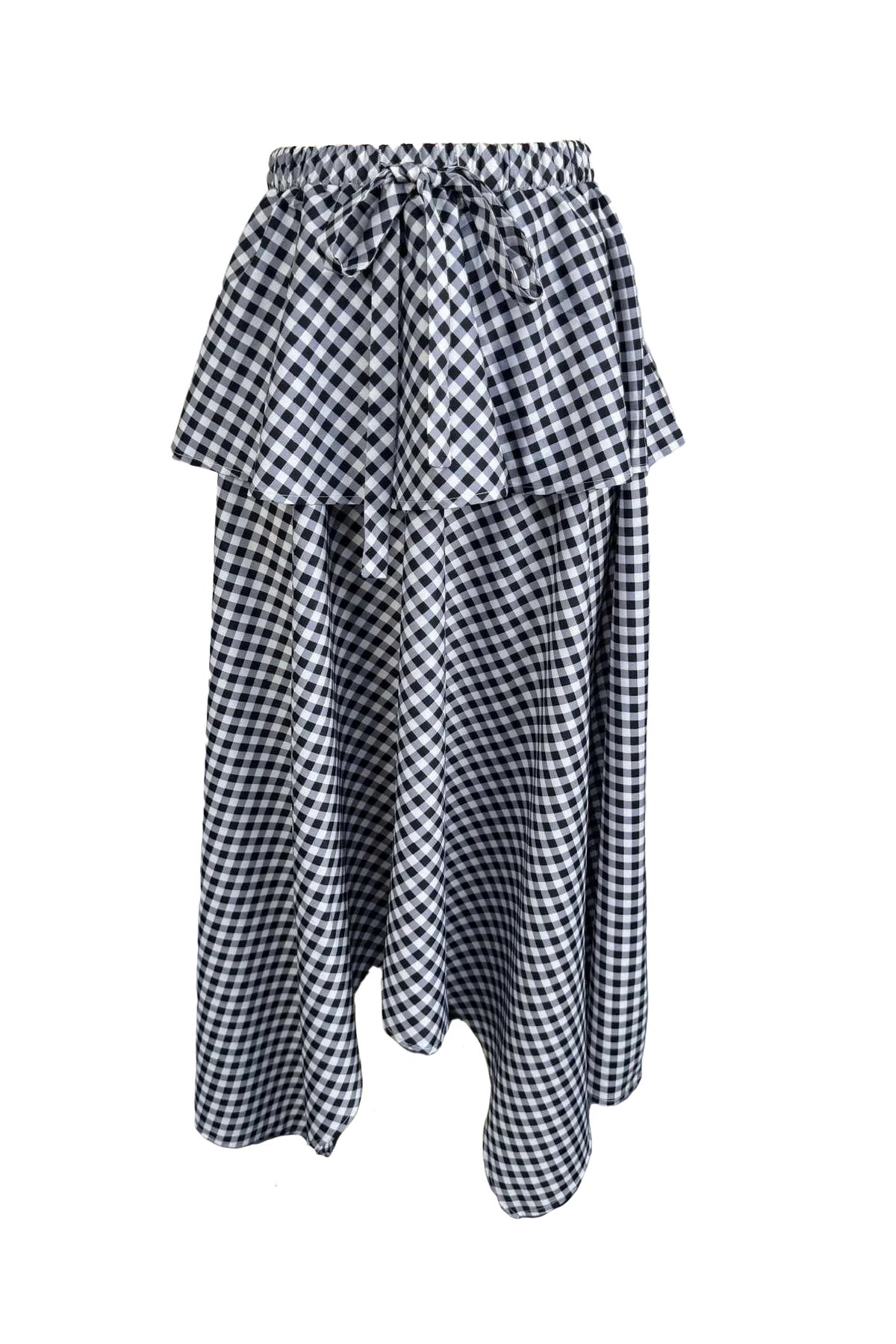 Layered Asymmetrical Handkerchief Skirt