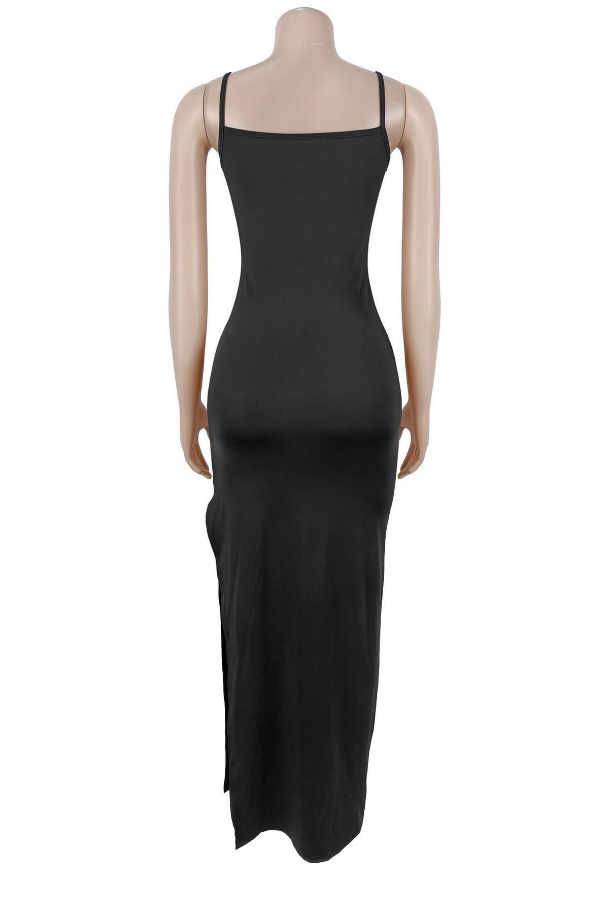 Beaded High-Neck Ruched Mesh Maxi Dress