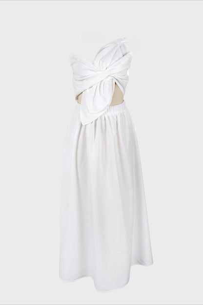 One-Shoulder Midi Dress