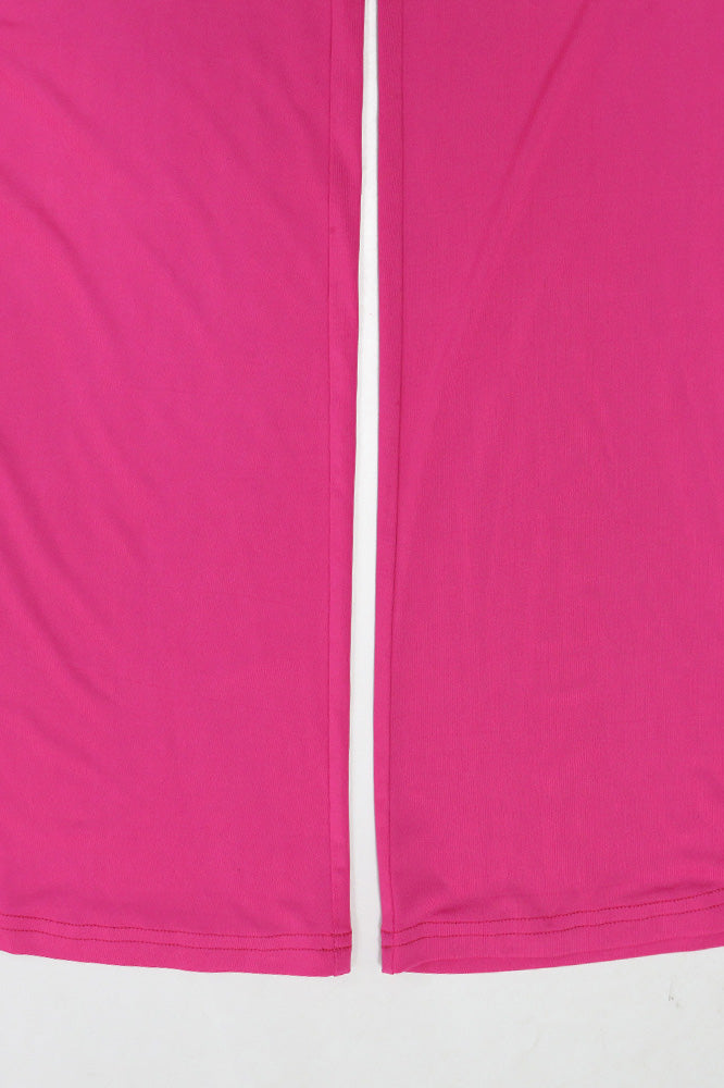 Solid Color Fringe Slim Jumpsuit