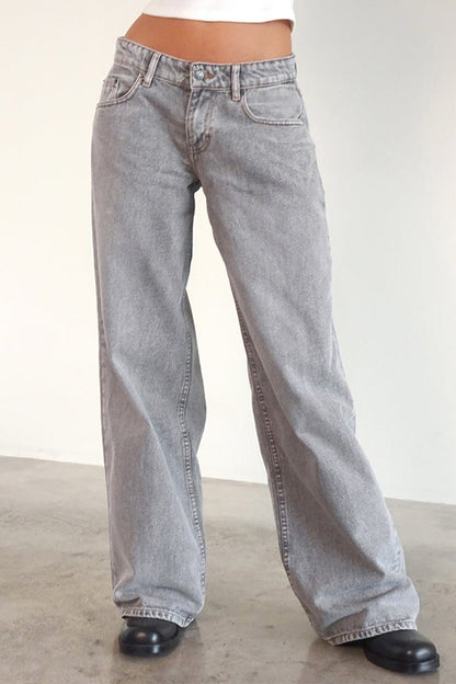 Vintage Low Rise Straight Leg Jeans
