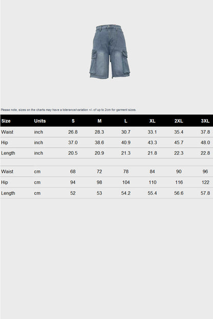 Pocket Denim Shorts