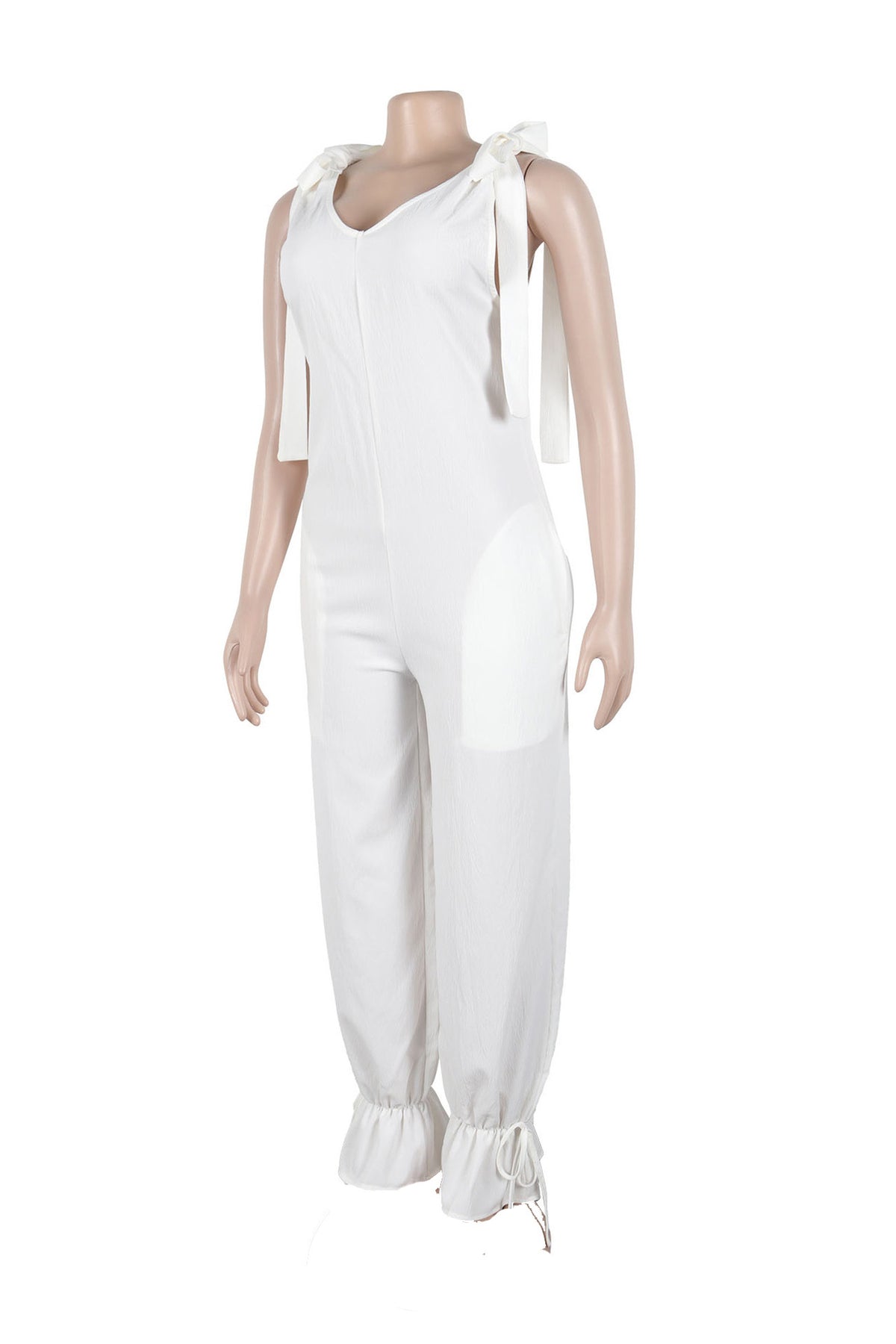 Bandage Casual Style Loose Jumpsuit