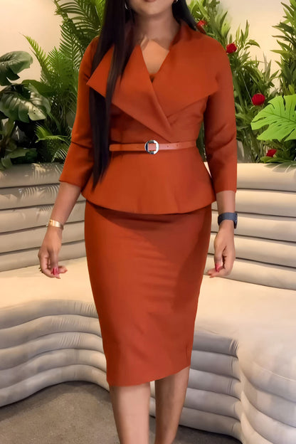 Elegant Hip Pencil Dress