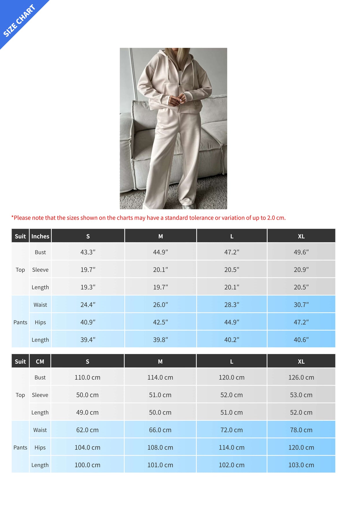 Hooded Zip Sweatshirt & Drawstring Pants Set